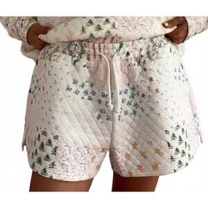NEW SUNKISSED COCONUT christmas holiday quilted shorts in christmas holiday patt